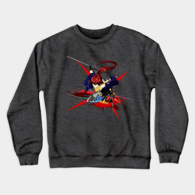 Samurai Scar Crewneck Sweatshirt by epyongart